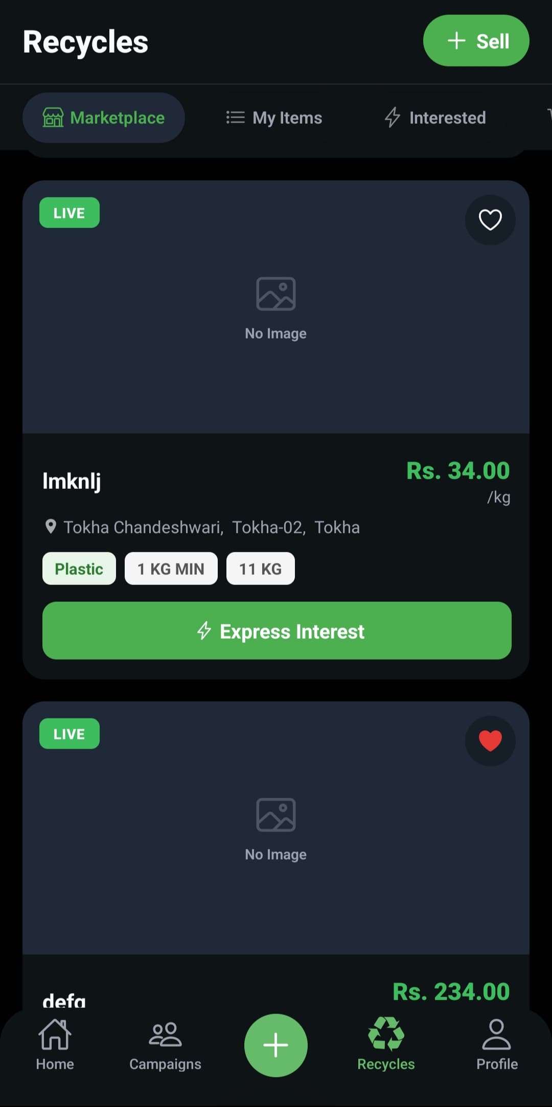 Recycle Marketplace